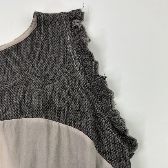 Kosmika Elegant Multi Texture Sleeveless Top with Open Cowl Back - Picture 9 of 11